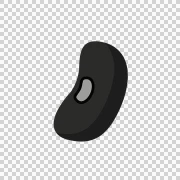 Black turtle bean Illustrazione stock