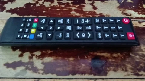 Black TV remote control. Stock Footage 321935134
