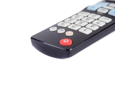 Black tv remote Stock Photos