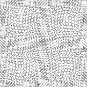 Black twisted shapes on white background Stock Illustration