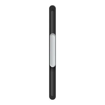 Black ui loading bar with metallic element showing progress 스톡 일러스트