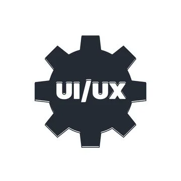 Black UI or UX design icon isolated on white background.  Vector 库存插图