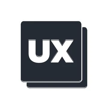 Black UI or UX design icon isolated on white background.  Vector 스톡 일러스트