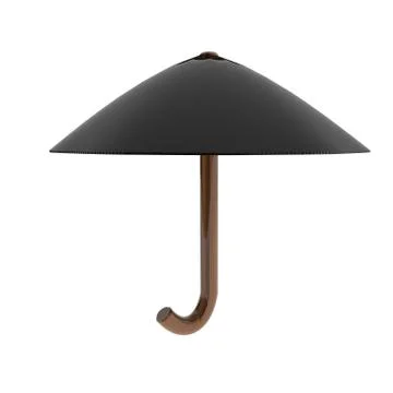 Black umbrella, 3d Stockillustratie
