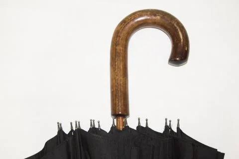 Black umbrella handle tool, closeup Photos