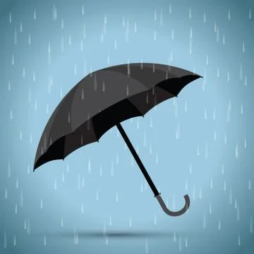 Black umbrella Stock Illustration