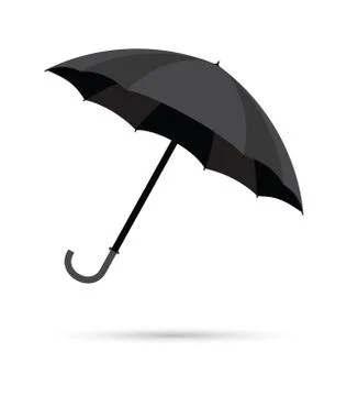 Black umbrella Stock Illustration