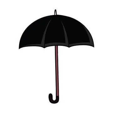 Black umbrella Stock Illustration