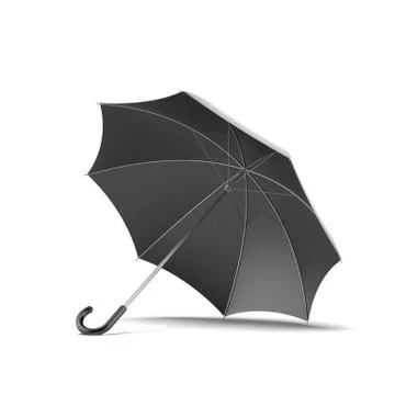 Black umbrella 库存插图