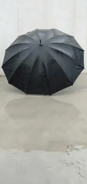 Black umbrella Stock Photos