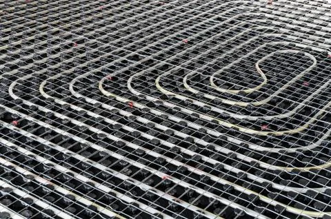 Black underfloor Heating Stock Photos