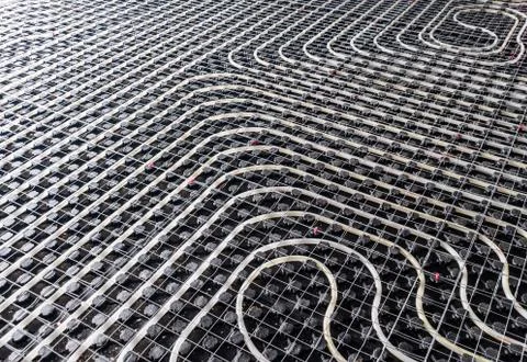 Black underfloor Heating Stock Photos