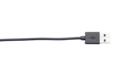 Black USB cable connector Stock Photos