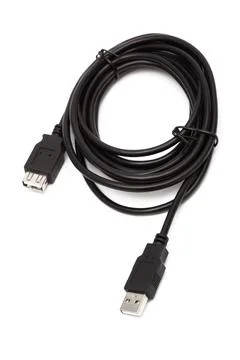 Black usb cable Stock Photos