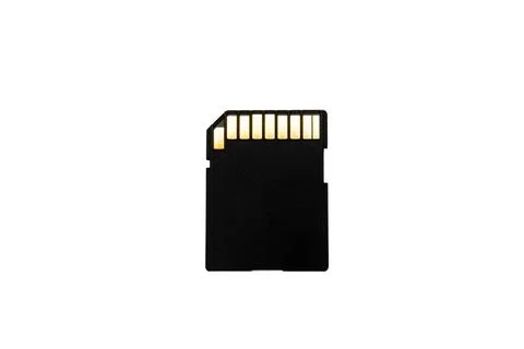 Black USB flash drive plugged into port for data transfer. Compact memory stick Foto stock