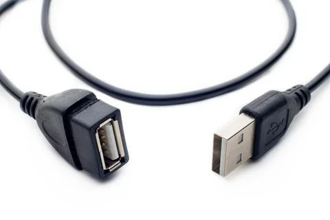 Black usb tipe-A Stock Photos