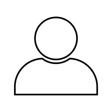 Black user icon vector illustration on white background Stock Illustration