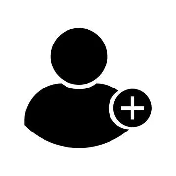 Black user icon vector illustration on white background Stock Illustration