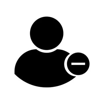 Black user icon vector illustration on white background Stock Illustration