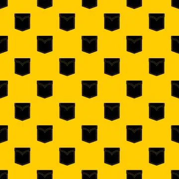 Black valve pocket pattern vector Illustrazione stock