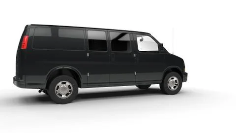 Black Van 2 Stock Illustration