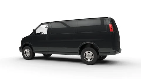 Black Van Stock Illustration