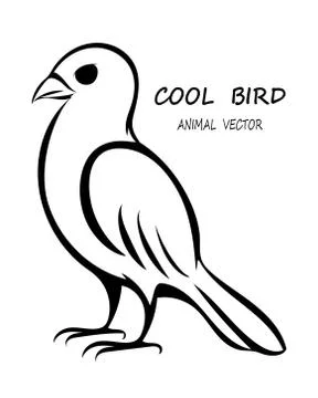 Black vector of bird eps 10 Stock Illustration