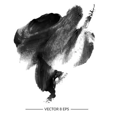 Black vector blot Stock Illustration