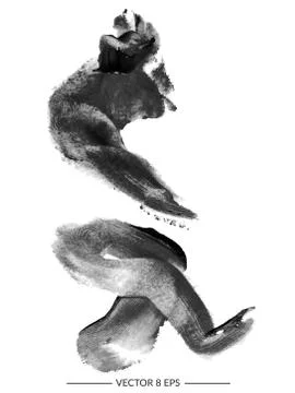 Black vector blot Stock Illustration