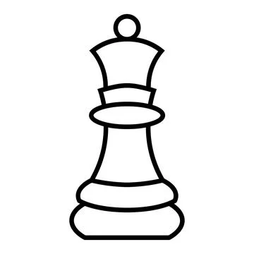 Black vector chess icon on white background Stock Illustration