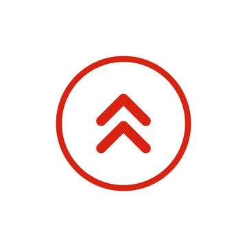 Black vector double chevron arrows pointing upward. road sign for turn. Stock Stock Illustration