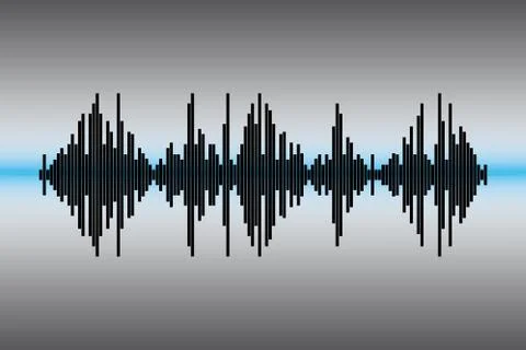 Black vector equalizer element Illustrazione stock