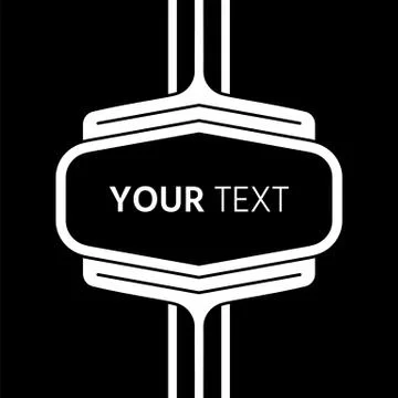 Black vector geometric background Stock Illustration