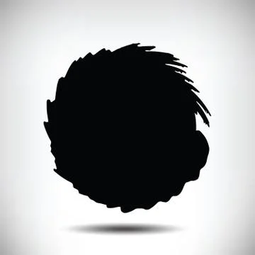 Black vector grunge circle background Stock Illustration