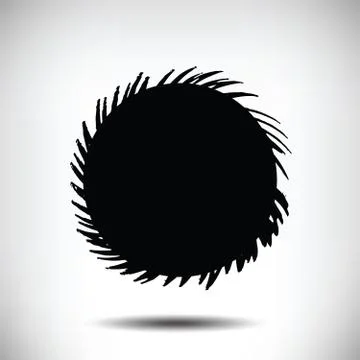 Black vector grunge circle background Stock Illustration