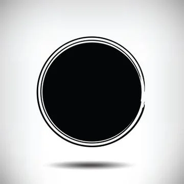 Black vector grunge circle background Stock Illustration