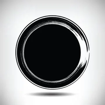Black vector grunge circle background Stock Illustration