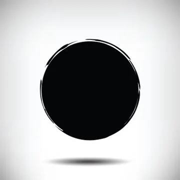 Black vector grunge circle background Stock Illustration