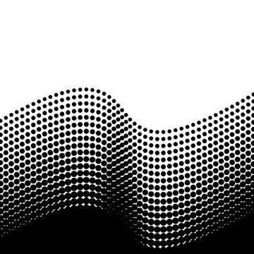 Black vector halftone design element Illustration