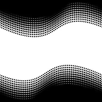 Black vector halftone design elements Stock Illustration