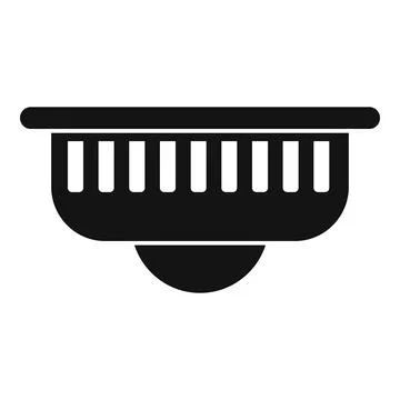 Black vector icon of a security camera Stock Illustration