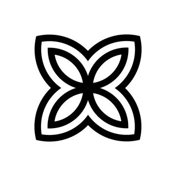 Black Vector logo illustration of an element made is on a white background for Ilustración de archivo