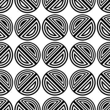 Black vector modern seamless pattern Illustration
