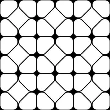 Black vector modern seamless pattern Illustration