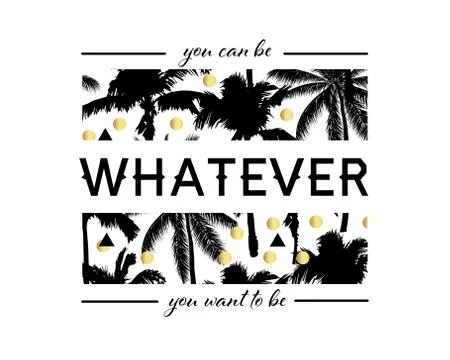 Black vector palm trees. Hand drawn seamless pattern. Summer  tropical palm t Stock Illustration