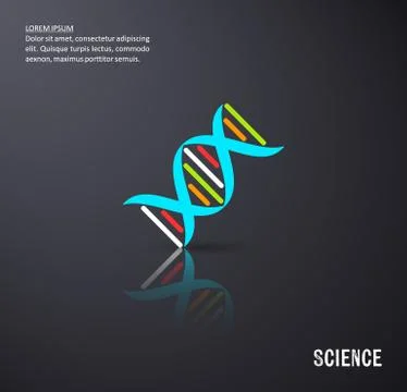 Black vector science background Illustration