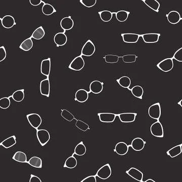 Black  Vector Seamless Pattern Stock Illustration