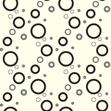 Black vector seamless template with circles. Beautiful colored illustration w Stock Illustration