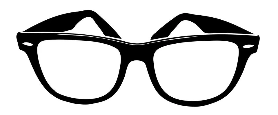 Black Vector sunglass Stock Illustration