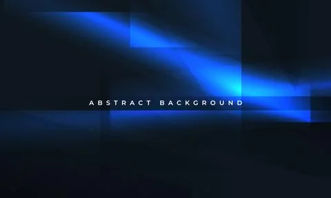 Black vector technology abstract background with glowing blue light lines and Stock Illustration